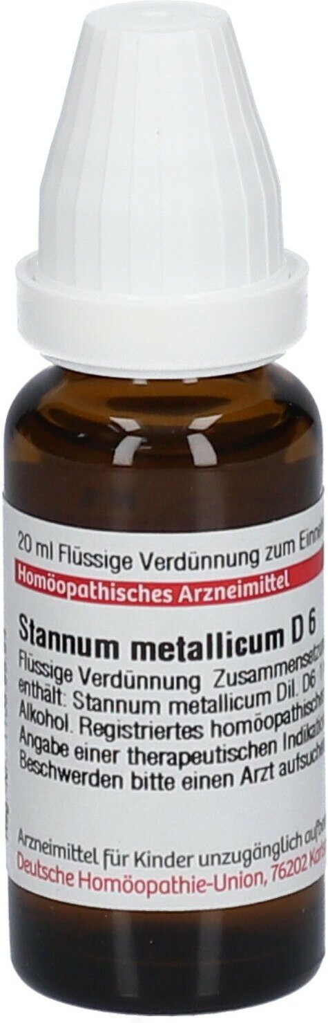 Stannum Metallicum D 6 Dilution 20 ml