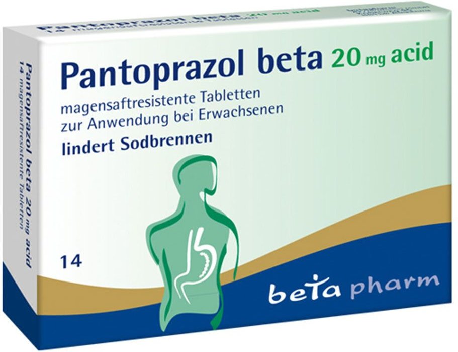 Pantoprazol beta 20 mg acid magensaftresistent Tabletten