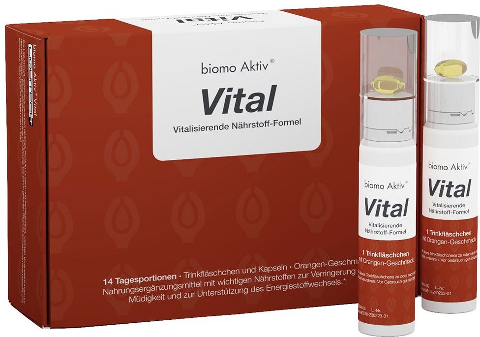 Biomo Aktiv Vital Trinkflaschen 14-Tagesportionen 14 St Kombipackung