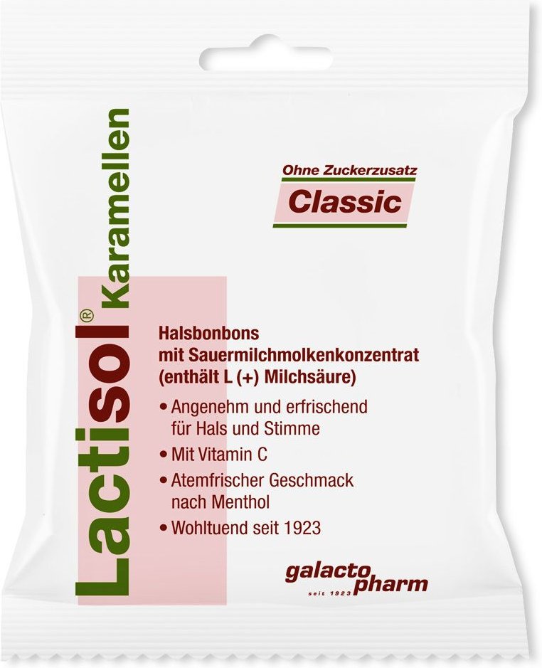 Lactisol Karamellen Classic ohne Zucker 50 g Bonbons