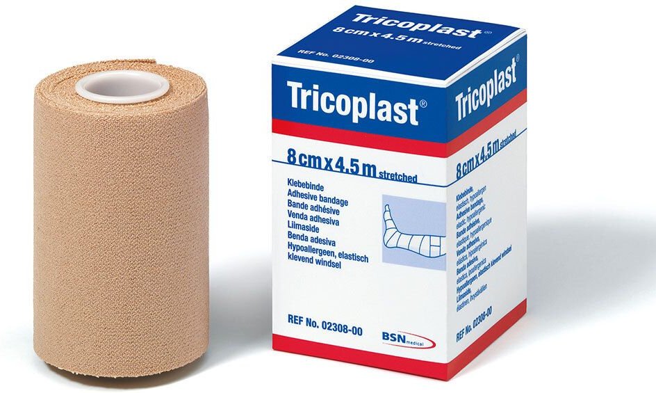 Tricoplast Pflasterbinde 8 cmx2,5 m 47262 12 St Binden
