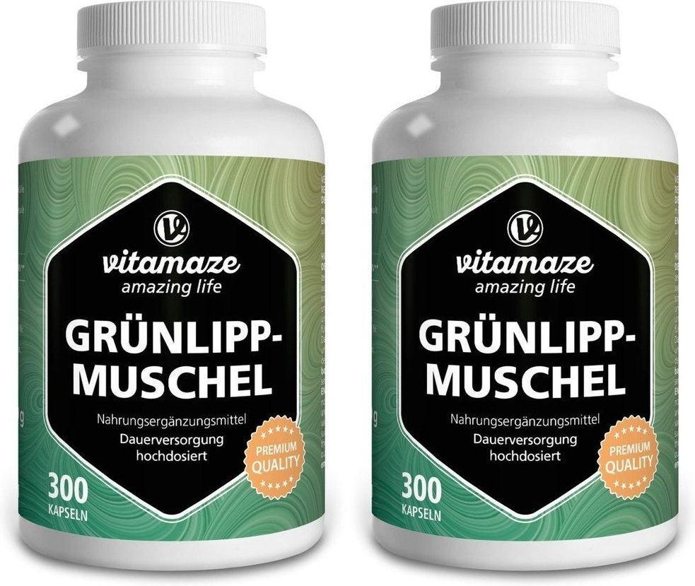 Grünlippmuschel 500 mg hochdosiert x2 2x300 St Kapseln