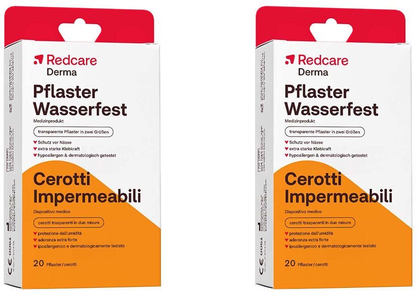 Redcare Derma Pflaster Wasserfest x2 2x20 St