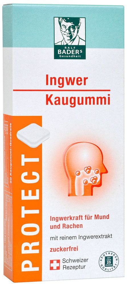 Thumbnail - Baders Protect Gum Ingwer 20 St Kaugummi