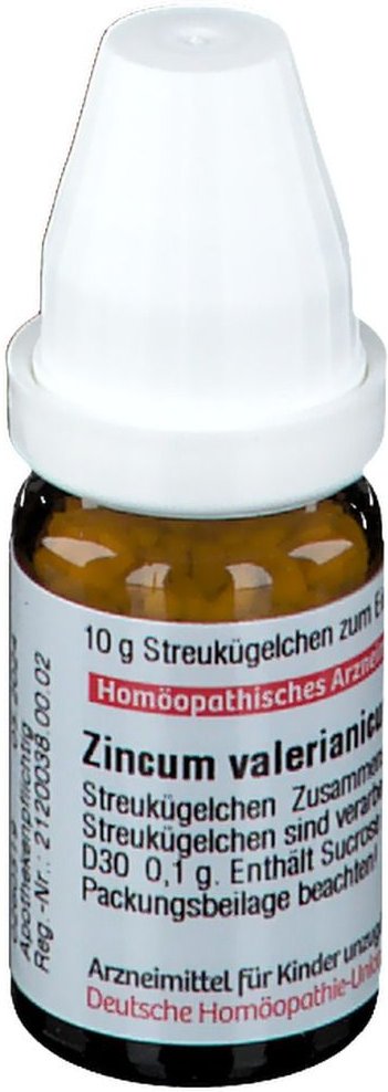 DHU Zincum valerianicum D 30 Globuli