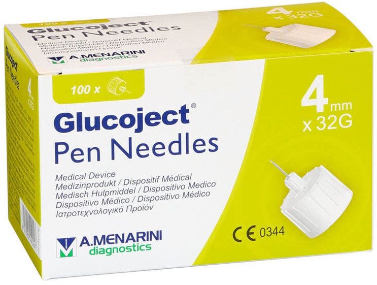 Glucoject Pen-Nadeln 32 Gx4 mm 0,23 100 St Kanüle