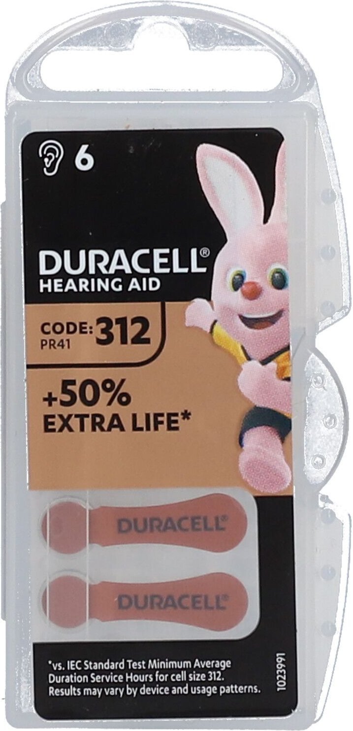 Duracell EasyTab 312 Pr41 6 St Batterien