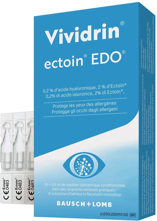 Vividrin ectoin EDO Augentropfen 10x0,5 ml