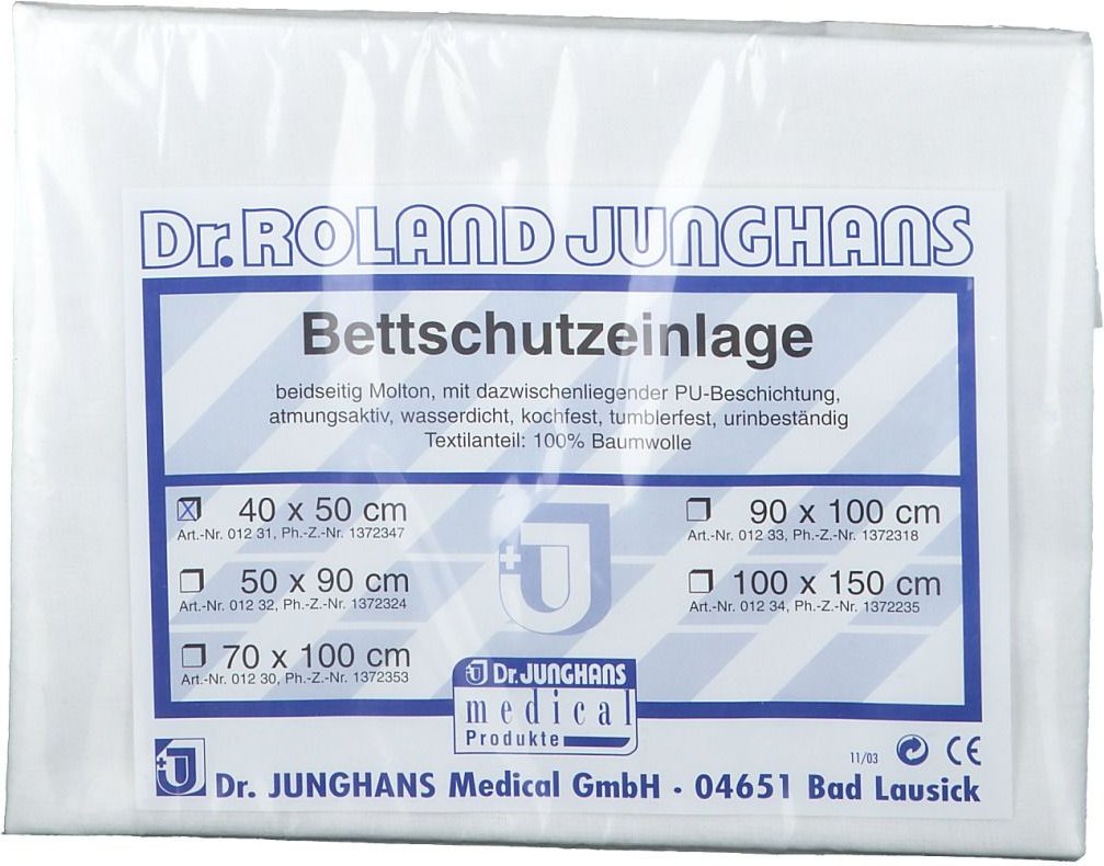 Bettschutzeinlage doppelseitig Molton 40x50 cm 1 St Einlagen