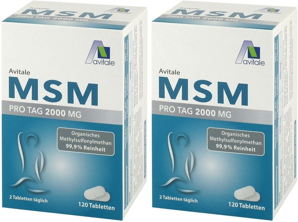 MSM 2000 mg Tabletten 2x 2x120 St