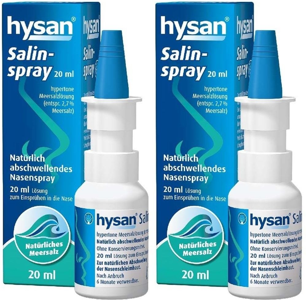 Hysan Salinspray 2x 2x20 ml Nasenspray