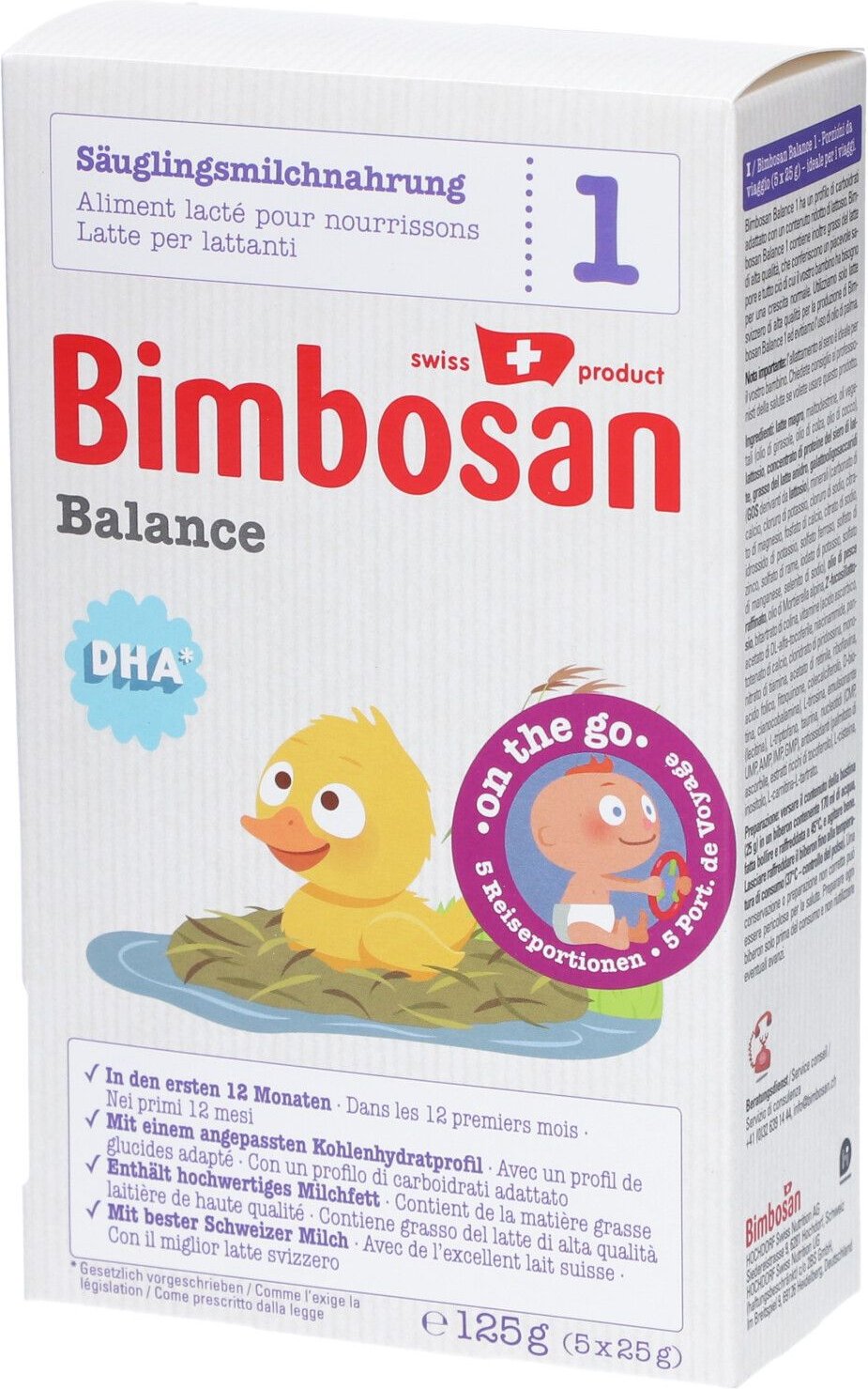 Bimbosan Balance Anfang Reise Btl 125 g Puder