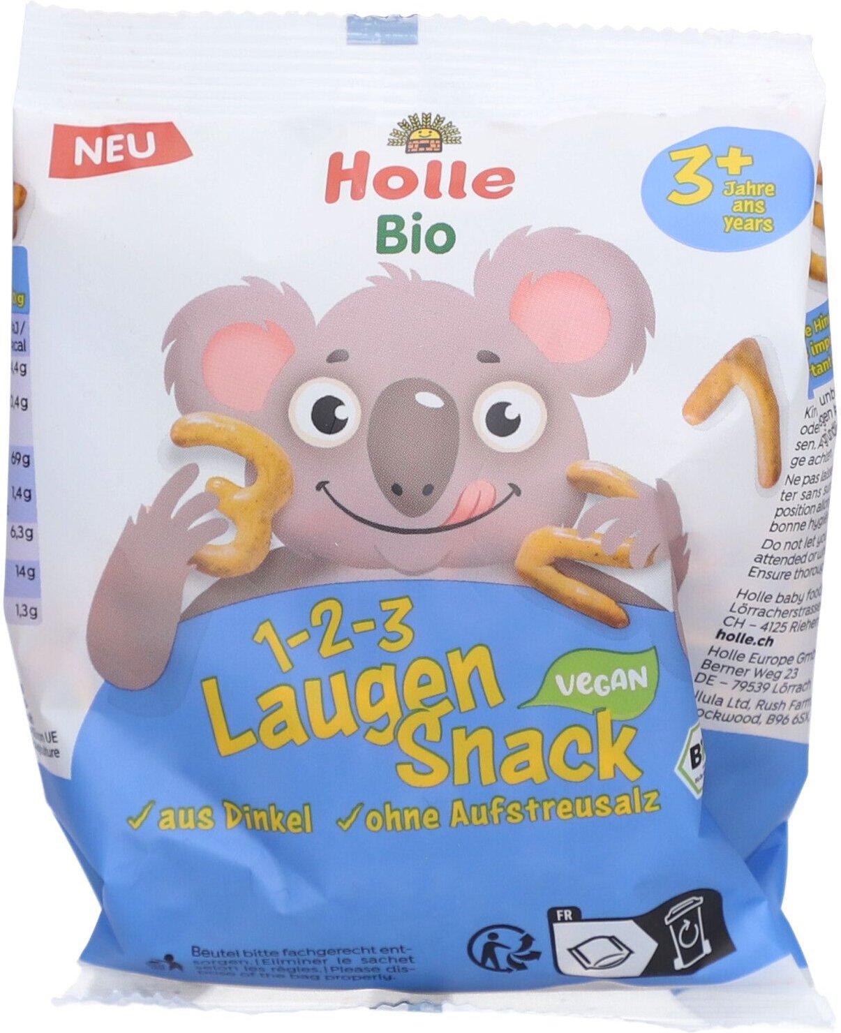 Holle Bio Laugengebäck Dinkel 80 g Beutel