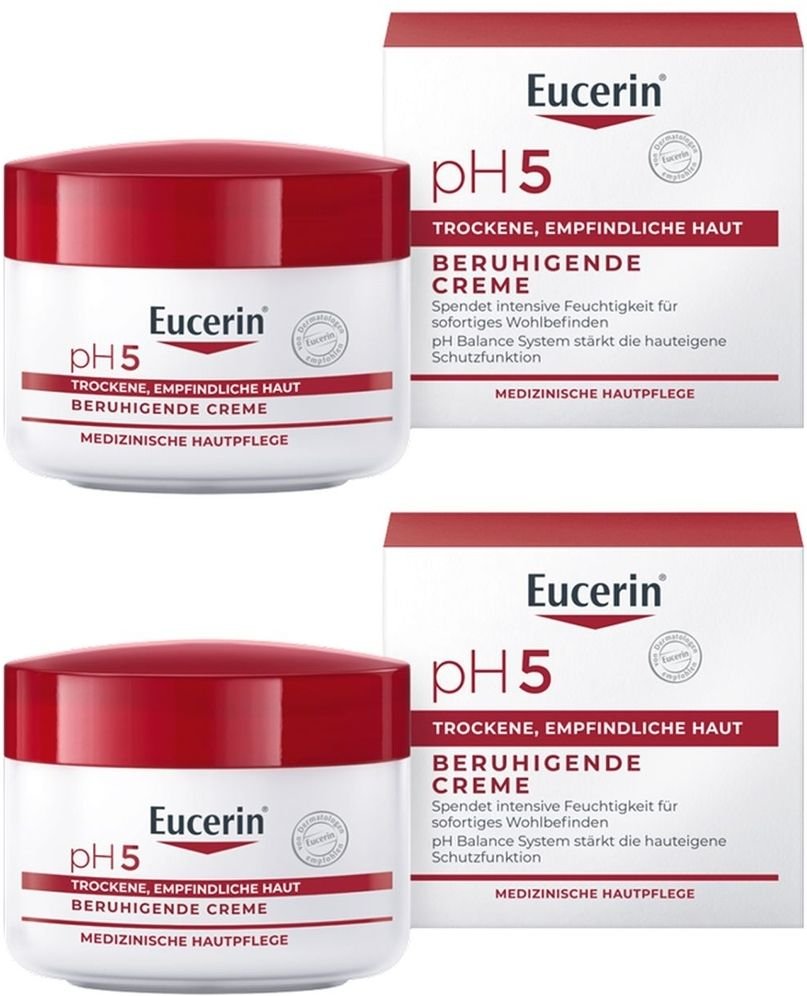Eucerin pH5 Creme empfindliche Haut 2x 2x75 ml