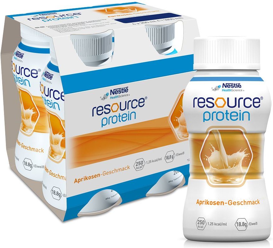Resource Protein Drink Aprikose 4x200 ml Flüssigkeit