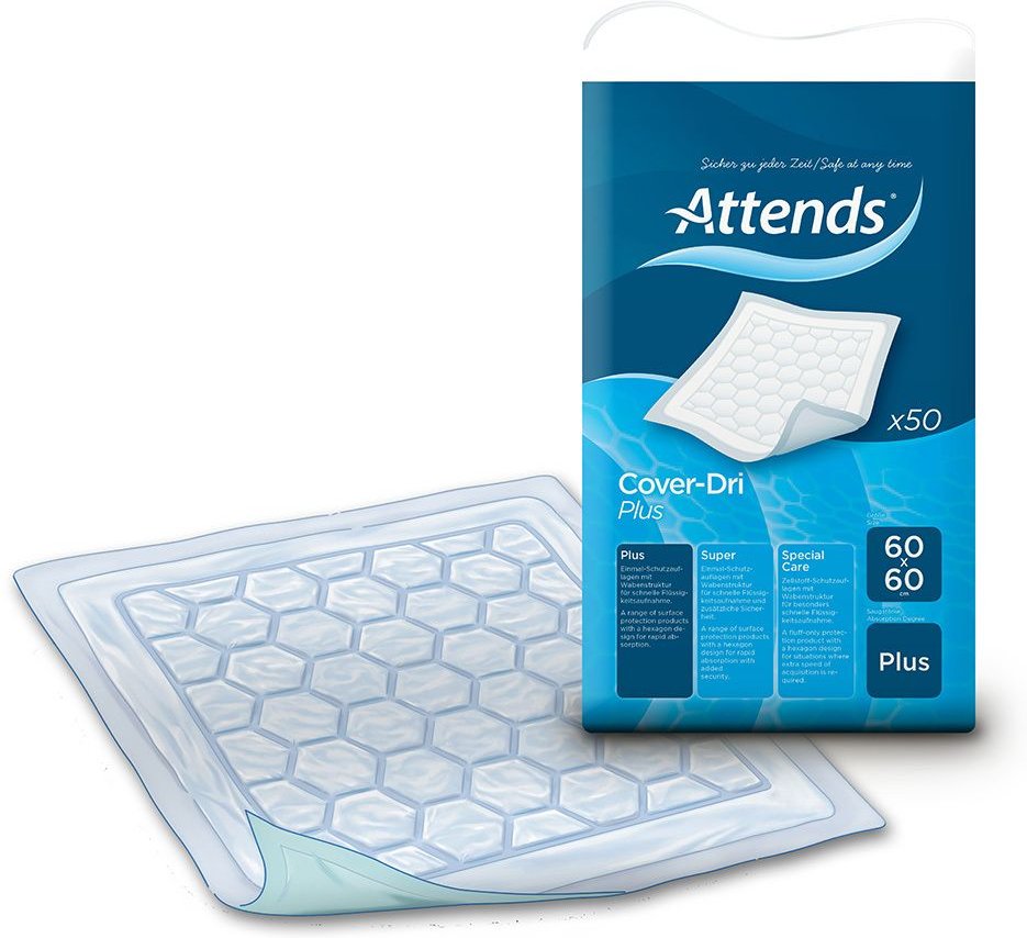 Attends Cover-Dri Plus 60x60 cm 50 St Auflage