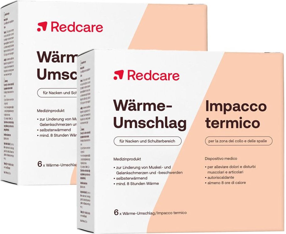 Redcare Wärmeumschlag Doppelpack 2x6 St Pflaster