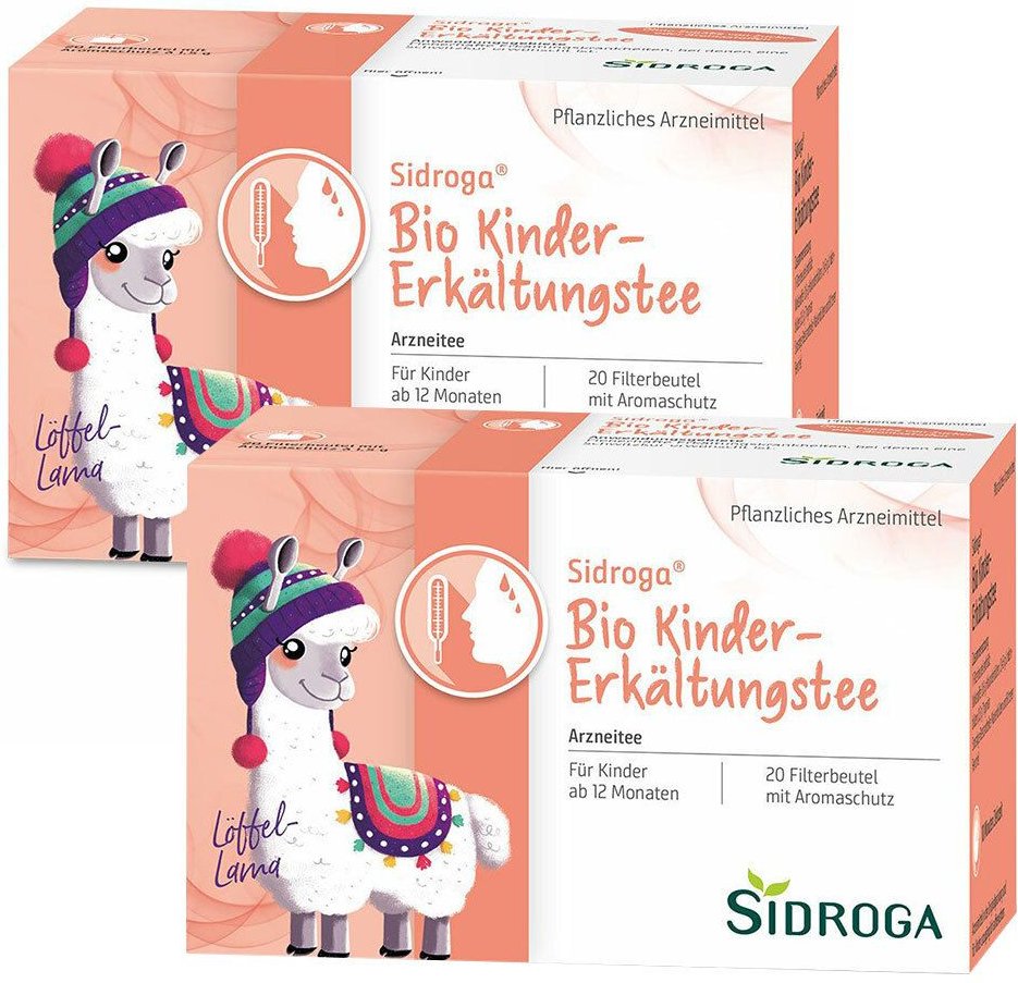 Thumbnail - Sidroga Bio Kinder-Erkältungstee Filterbeutel Doppelpack 2x20x1,5 g Tee
