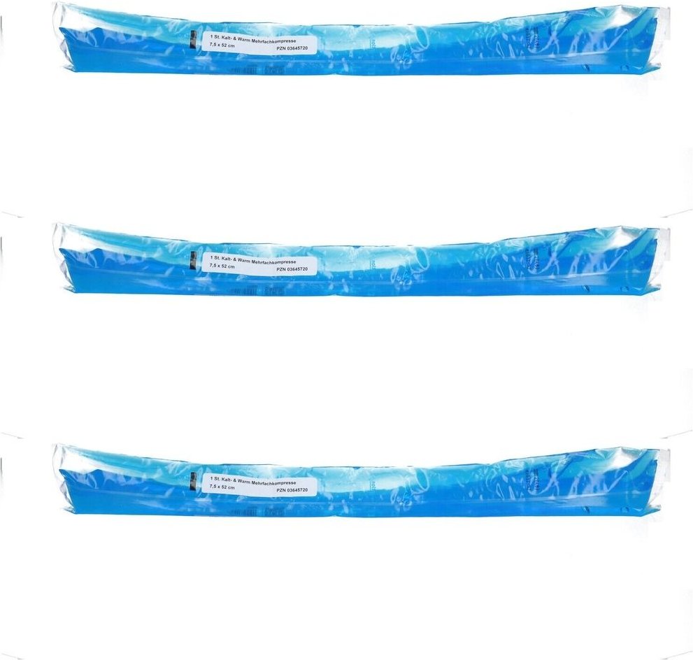 Kalt-Warm Mehrfachkompresse 7,5x52 cm lose 3x 3x1 St Kompressen