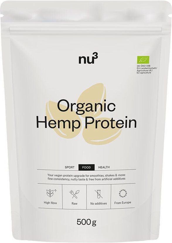 nu3 Bio Hanfprotein 500 g Pulver