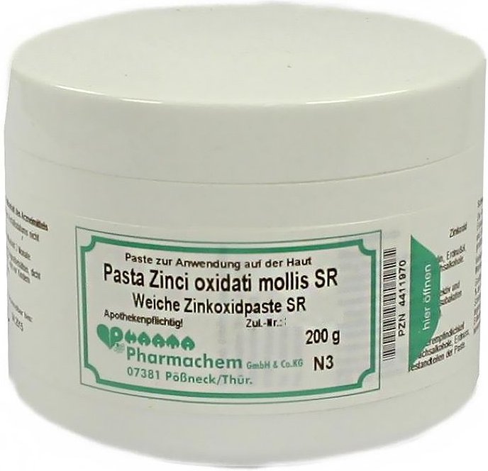 Pasta Zinci Oxidat. Mollis SR 200 g Salbe