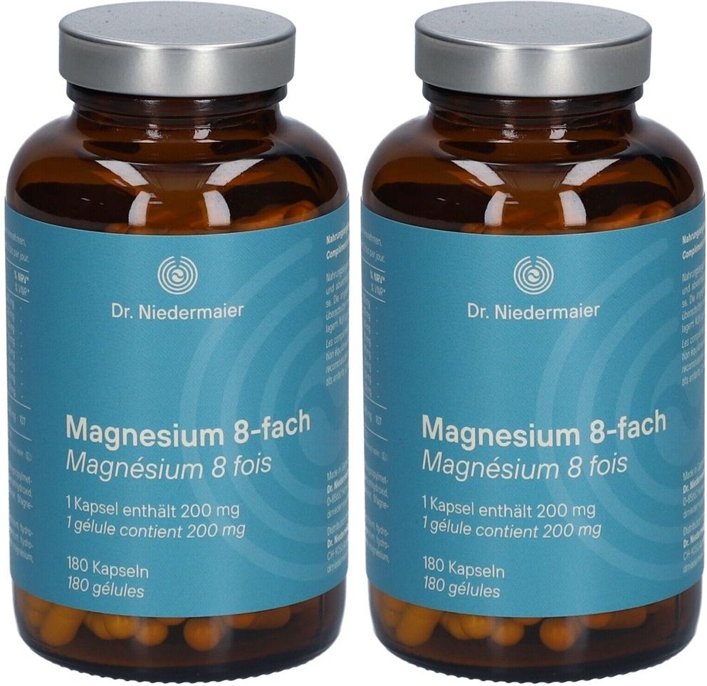 Dr.niedermaier Magnesium 8-fach Kompl.400mg Hartk. 2x 2x180 St Hartkapseln