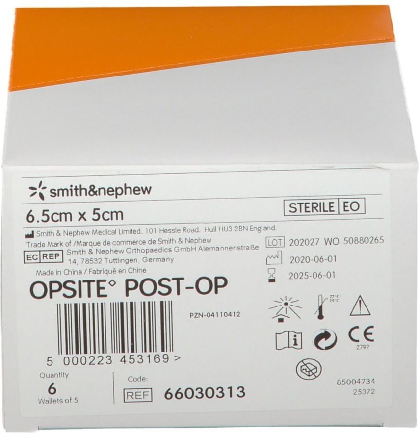 Opsite Post-OP 5x6,5 cm Verband 6x5 St