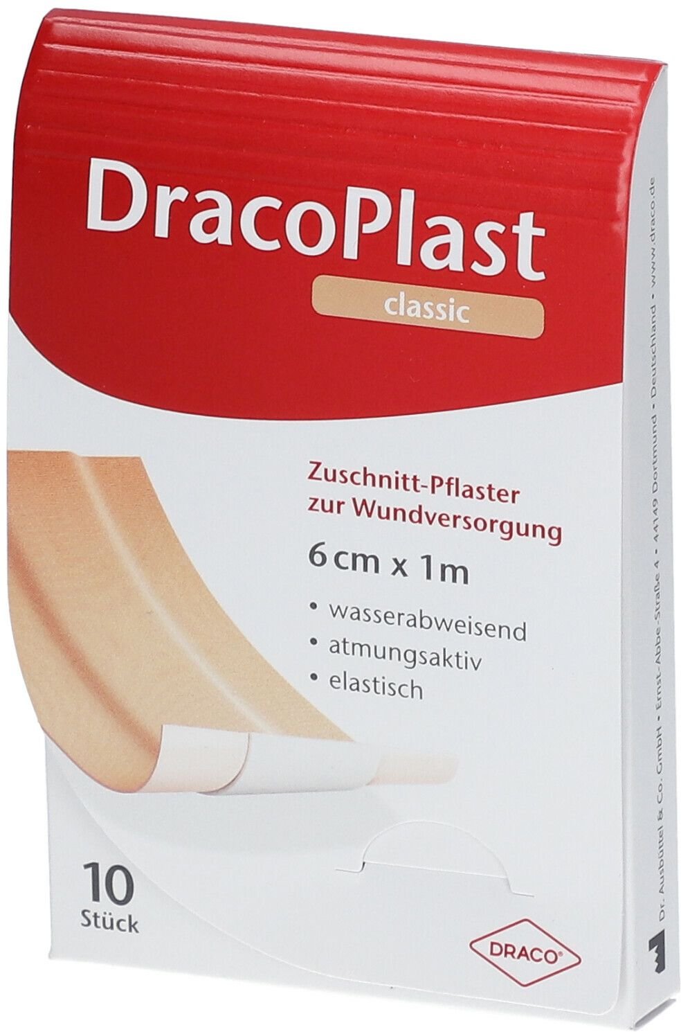 Dracoplast Classic Pflaster 6 cmx1 m 10 St