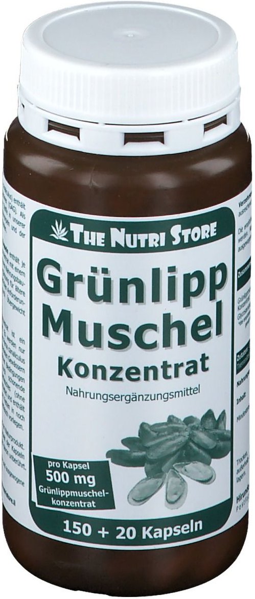 Grünlippmuschel 500 mg Konzentrat Kapseln 150 St