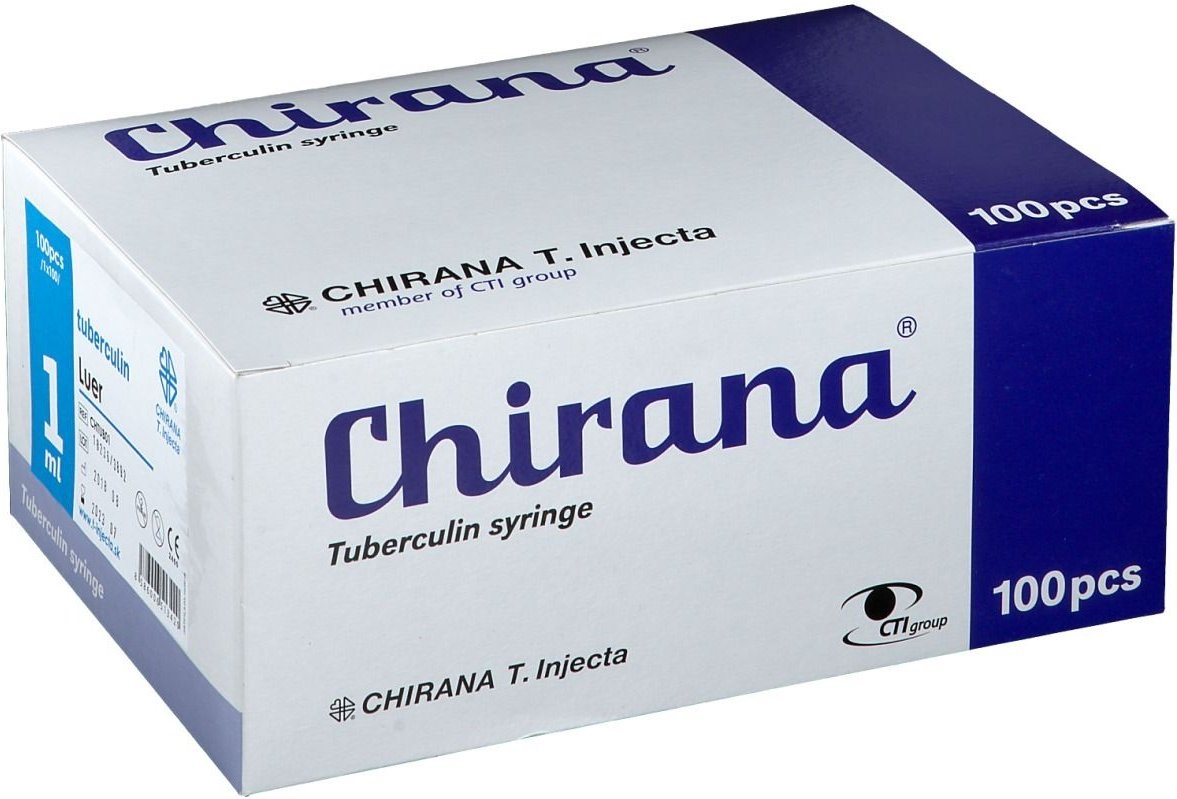 Tuberkulinspritze 1 ml ohne Kanüle Dahlhausen 100 St Spritzen