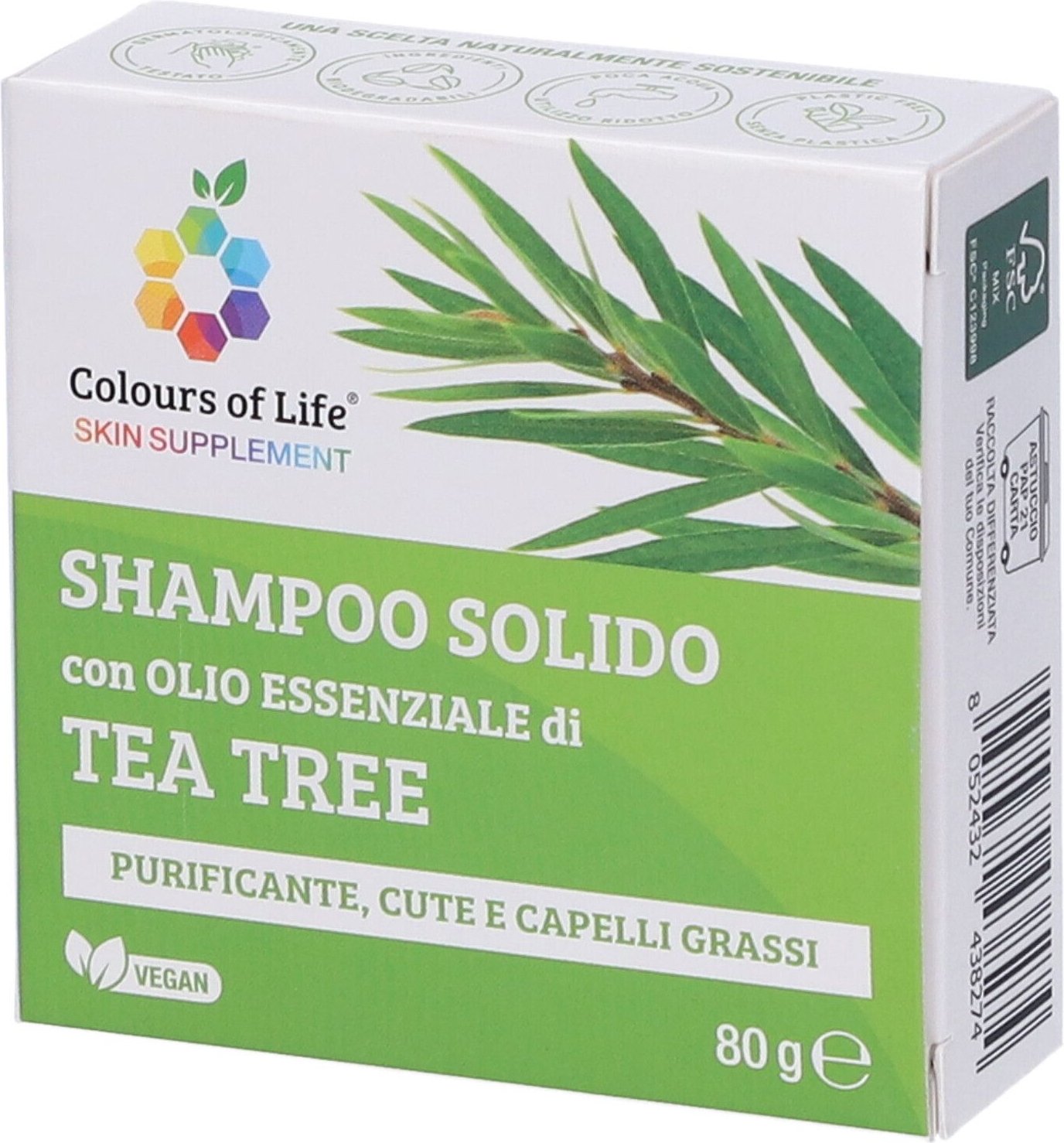 TEA Tree Shampoo Solido80G COL 80 g