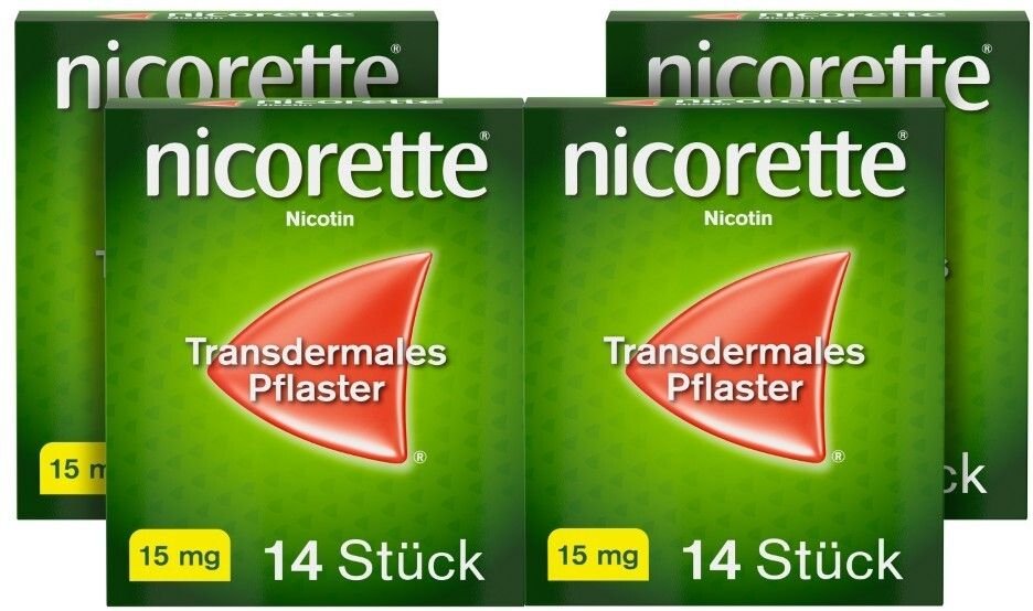 Nicorette TX Pflaster 15 mg x4 4x14 St transdermal