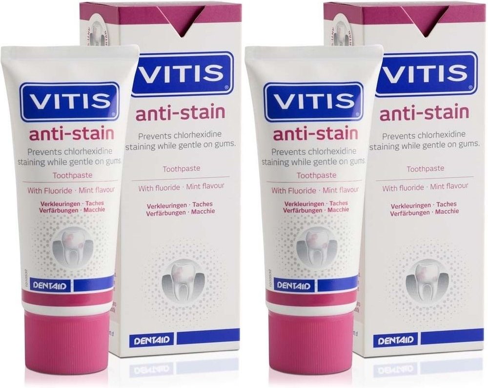 Vitis Anti Stain x2 2x50 ml Zahnpasta