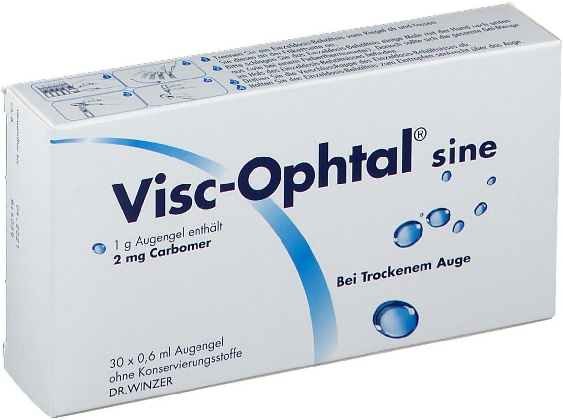 Visc Ophtal sine Augengel 30x0,6 ml