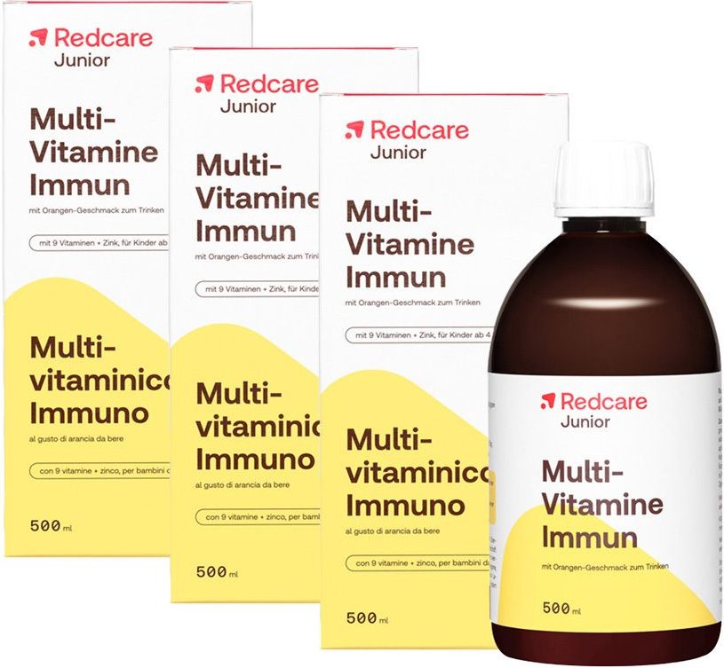 Redcare JR Multi Immun 3er-Pack 3x500 ml Flüssigkeit zum Einnehmen