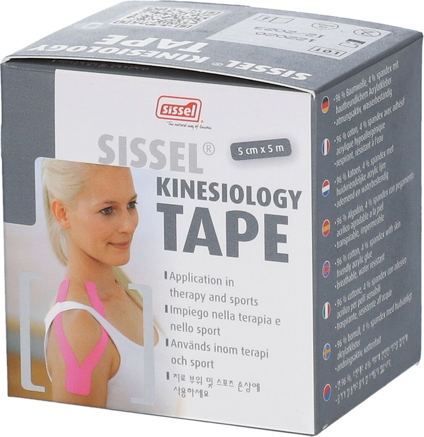 Sissel Kinesiology Tape Roze 5cm x 5m 1 St Verband