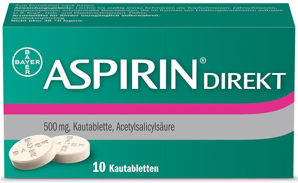 Aspirin Direkt Kautabletten