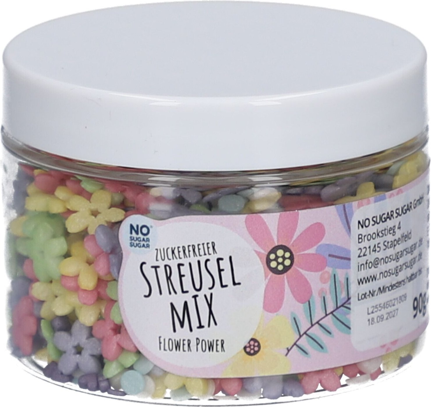NO Sugar Streuselmix Flower Power, 90g 90 g Sonstige