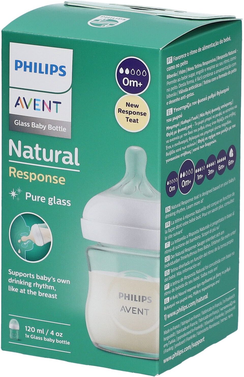 Thumbnail - Philips Avent Natural Response Glazen Zuigfles Scy930/01 1 St Flaschen