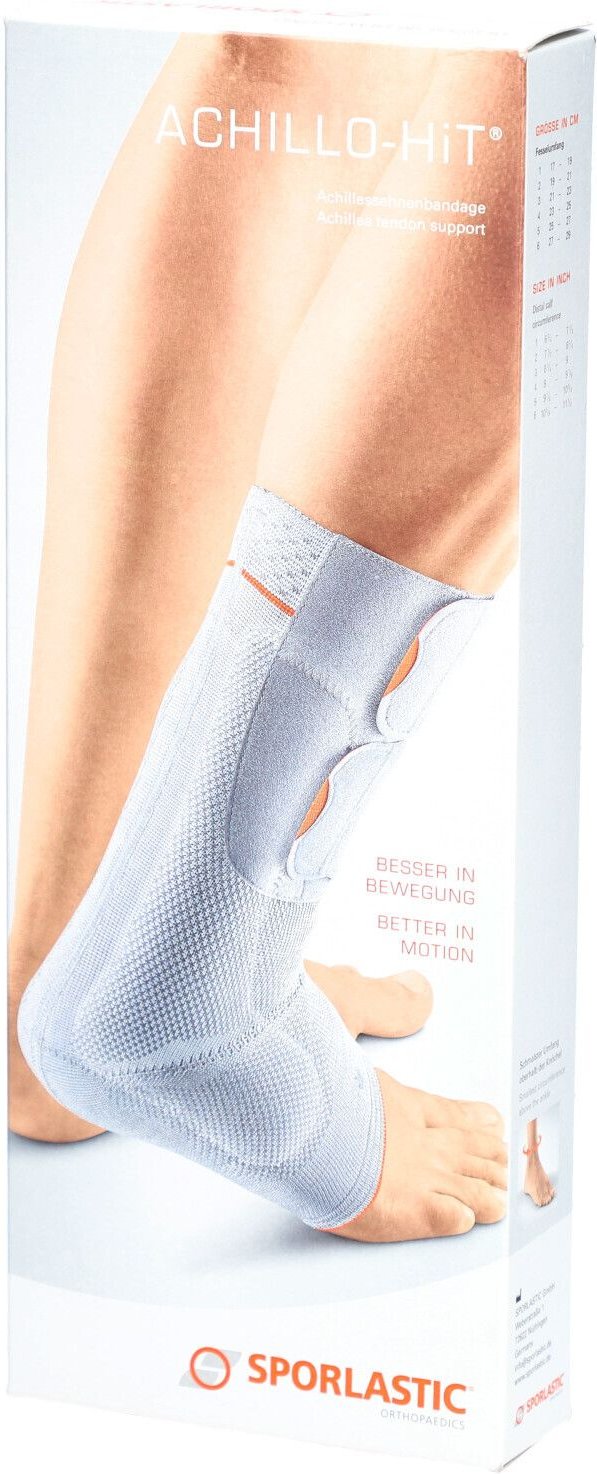 Achillo-Hit Bandage rechts Gr.4 schwarz 07804 1 St Bandage(s)