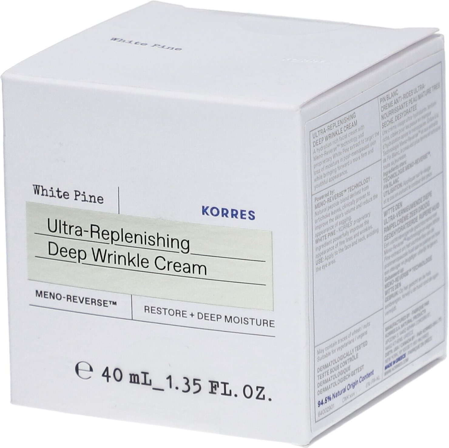 Korres KF White Pine Ultra-Replenishing Deep Wrinkle Cream 40ml 40 ml Tagescreme