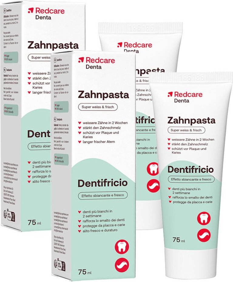 Redcare Zahnpasta Doppelpack 2x75 ml