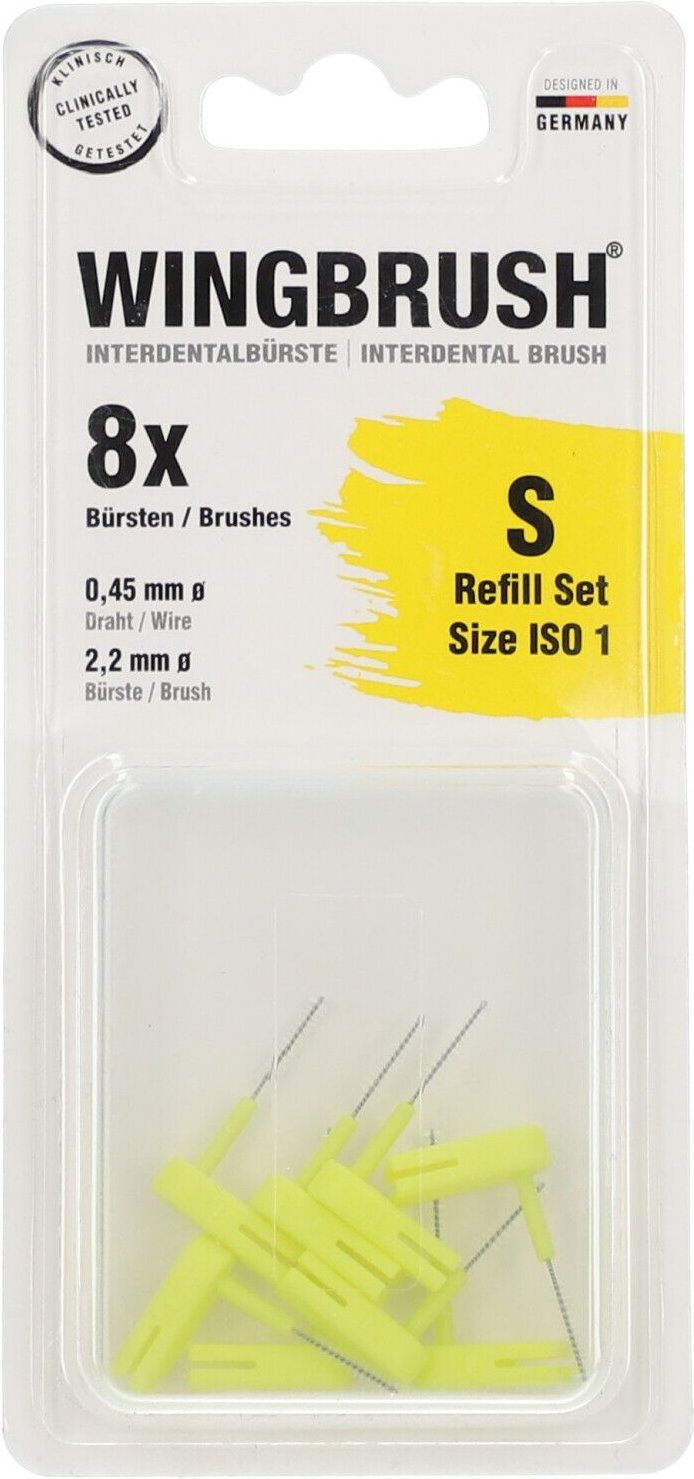 Wingbrush Refill-Set Interdentalb.ISO 1 small 8 St Zahnbürste