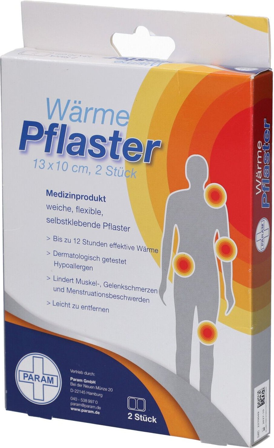 Thumbnail - Param Wärmepflaster 10x13 cm 2 St Pflaster