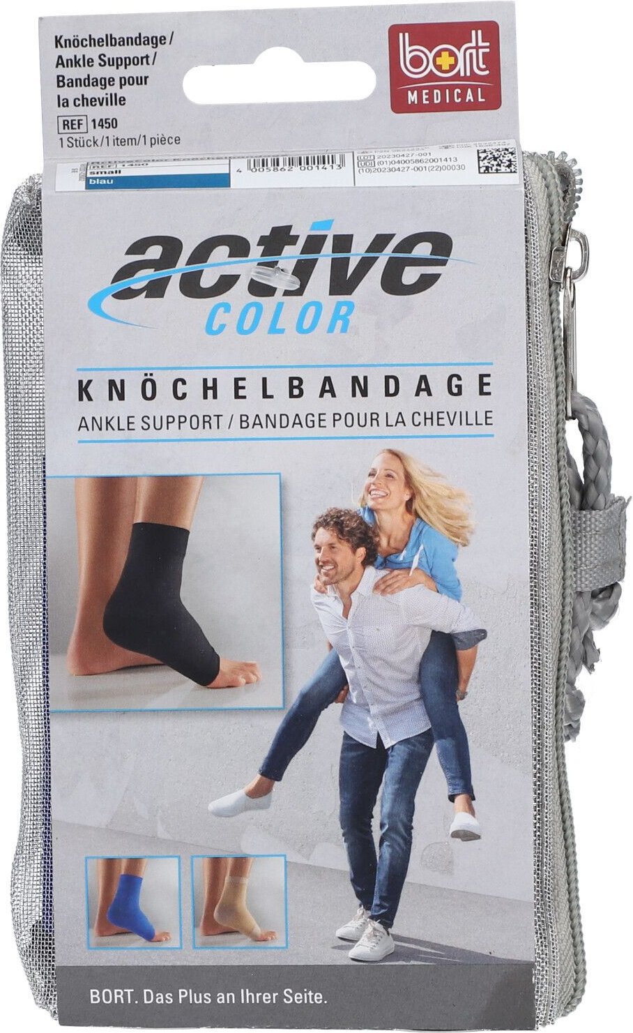 Bort ActiveColor Knöchelbandage S blau 1 St Bandage(s)