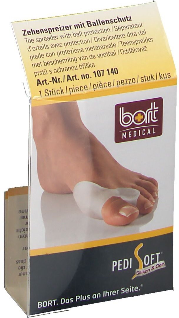 Bort PediSoft Zehenspreizer mit Ballenschutz tran. 1 St Bandage(s)