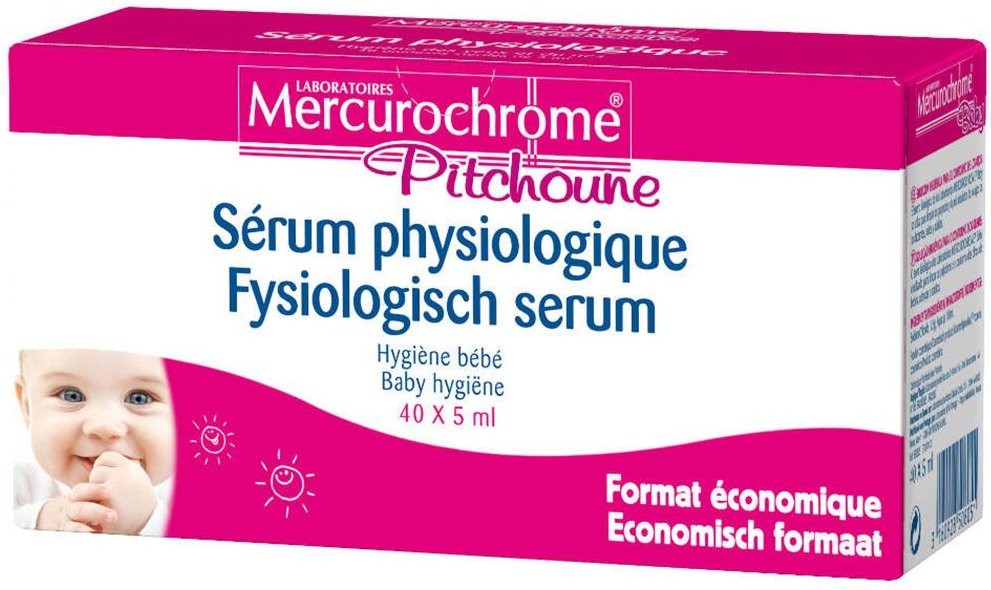 Mercurochrome Pitchoune Fysiologisch Serum 40x5 ml Ampullen