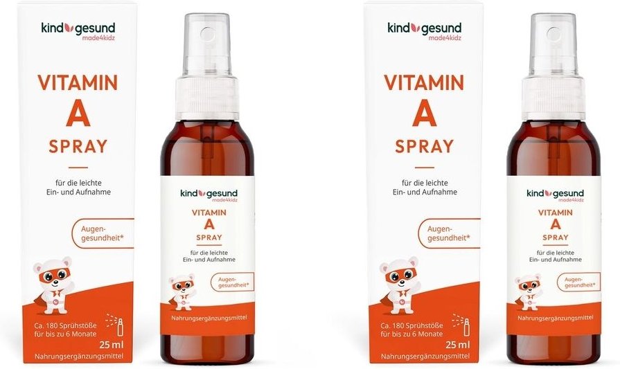 Kindgesund Vitamin A Spray 200 µg 2x 2x25 ml