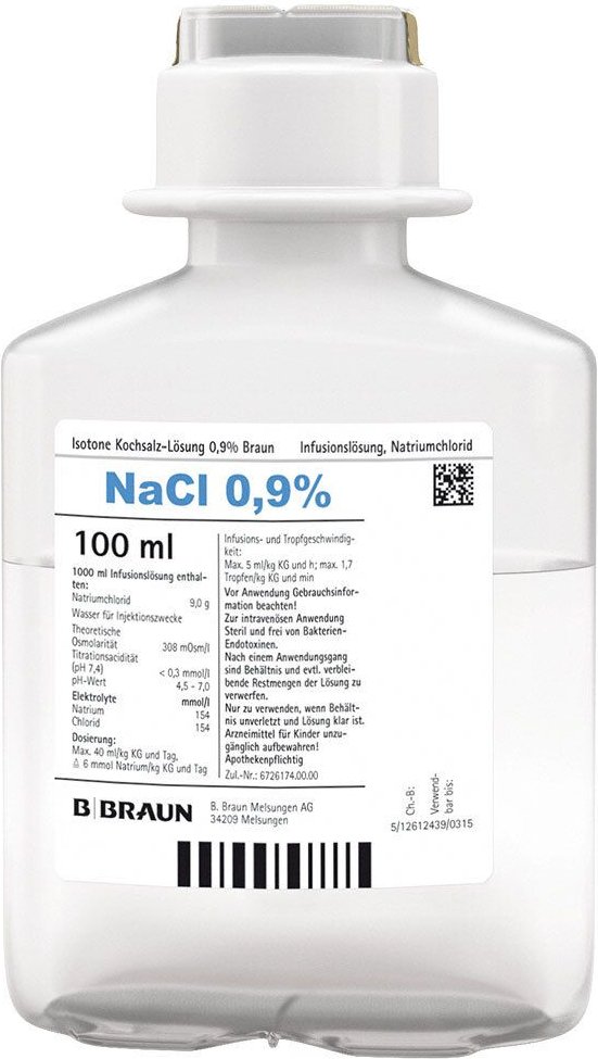 Isotone Kochsalz-Lösung 0,9% Braun Ecoflac Plus 20x100 ml Infusionslösung