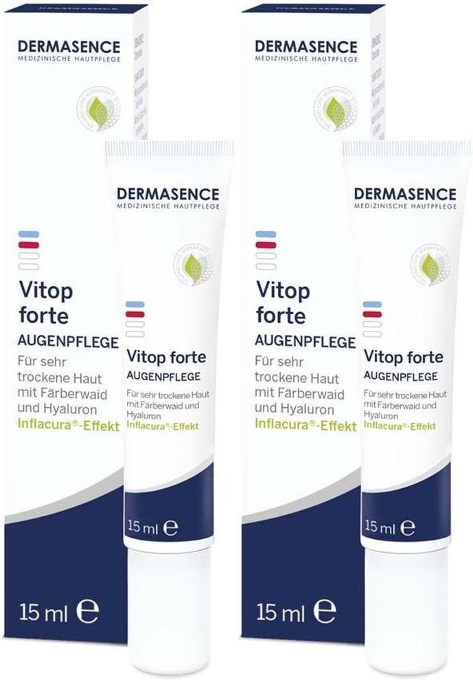 Dermasence Vitop forte Augenpflege 2x 2x15 ml Creme